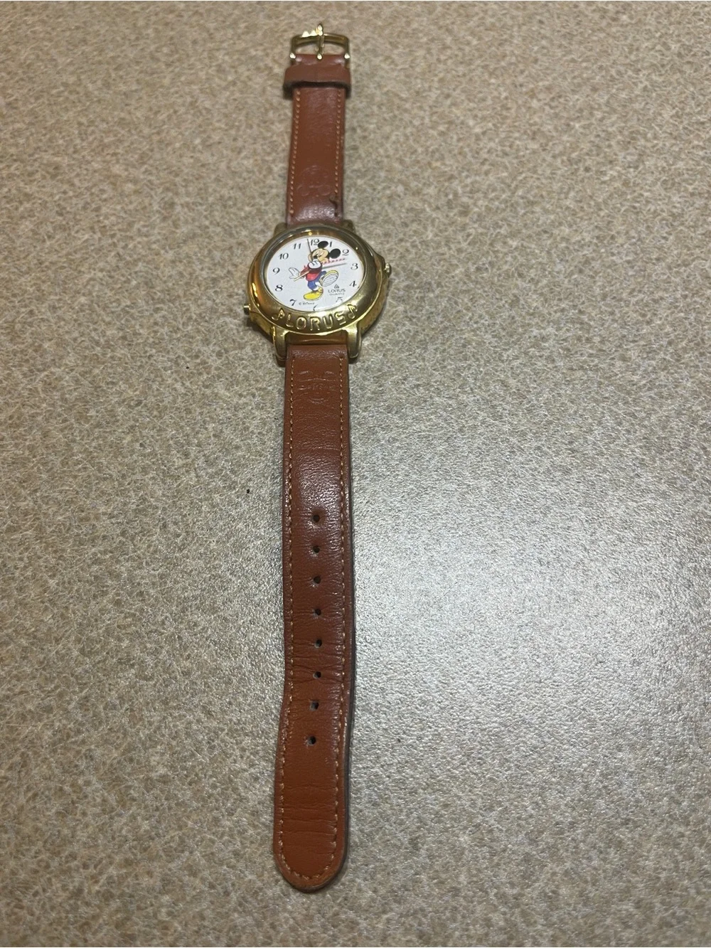 This vintage Lorus Mickey Mouse Musical Watch was manufactured in the late 1980s